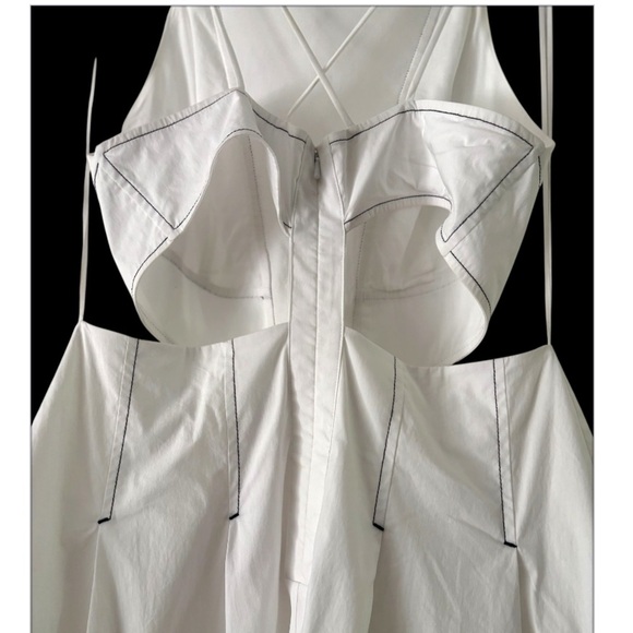 By Anthropologie Strappy Square-Neck
Apron Midi Dress NWOT - Picture 8 of 9